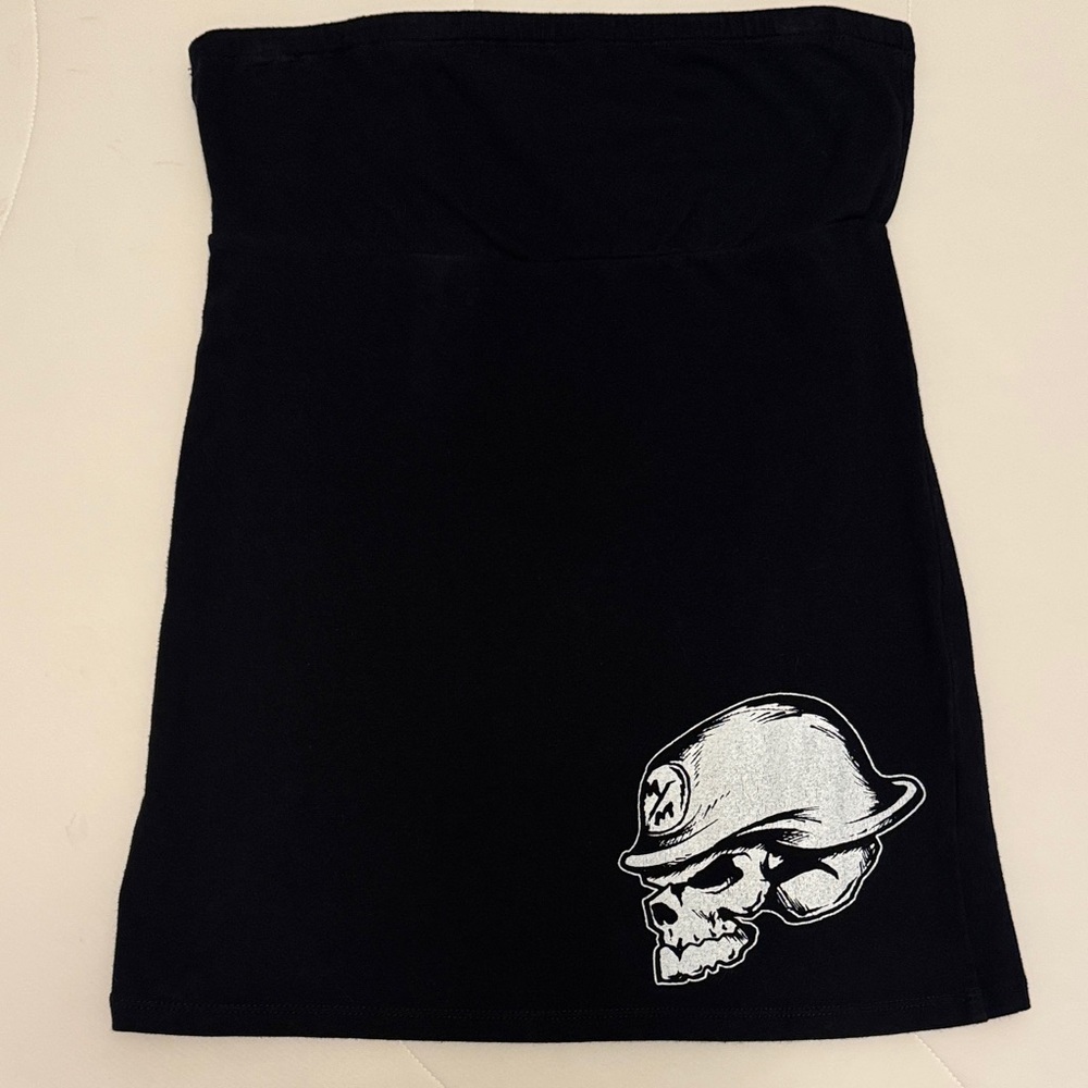 Rare Vintage Metal Mulisha Black Tube Top Medium